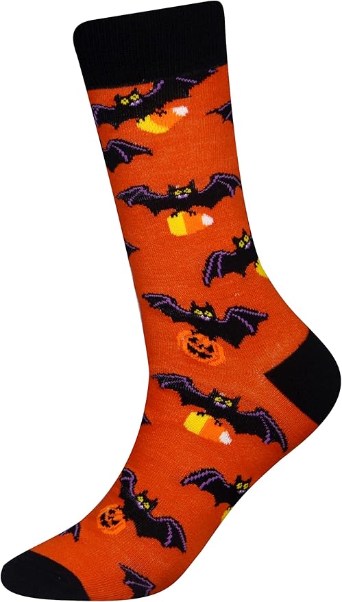 Cansok Men's 2/4 Packs Fun Crazy Novelty Dress Crew Socks