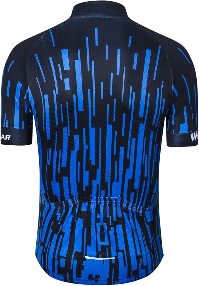 Weimostar Men's Cycling Jersey Short Sleeve Bike Clothing Multicolored Diamond