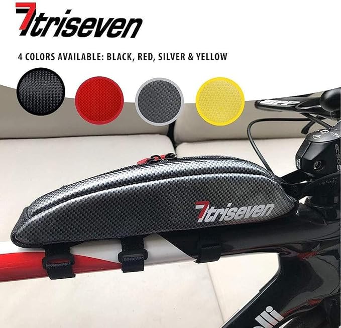 TriSeven Bicycle Bag Frame Bag - Bike Bicycle Triangle Bag - Bike Storage Bag - Bicycle Frame - Pouch Bag for MTB - Road Bike Cycling - Bike Accessories - Bikepacking, Touring