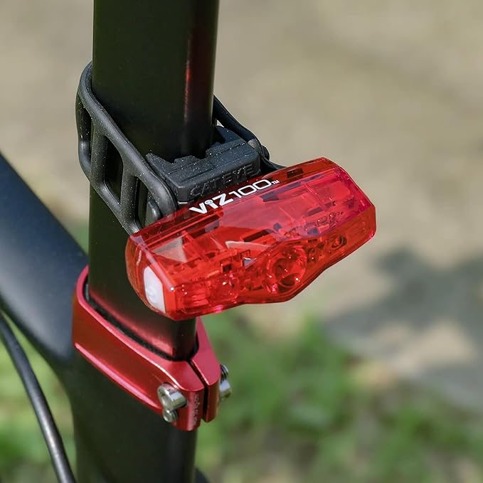 CATEYE AMPP & ViZ USB Rechargeable Bike Light Combo Kit – IPX4 Waterproof High Lumen AMPP Opticube™ LED Headlight & ViZ USB Daytime Safety Light, Visible up to 1 Mile, Fits Road, MTB, Gravel Bikes