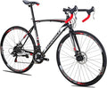54CM Mens Road Bike,700C Wheels 21 Speed Disc Brake Bicycle for Men