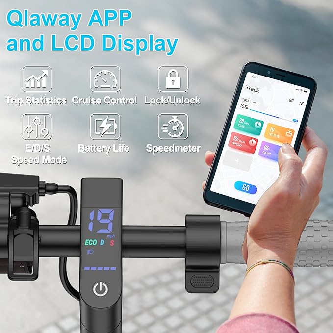 8.5" E Scooter for Adults 19/22 MPH 350/500W Motor 187.2/288.6/441WH Battery, Motorized Scooter Up to 22 Miles Range, Foldable Bearing 265 LBS/APP Control