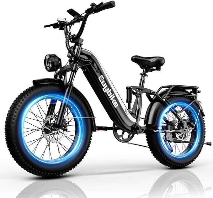 Auloor 1500W Motor Electric Bike for Adults and Seniors, 48V 20AH Removable Battery City Step Thru EBike, 30+MPH & 70 Miles 20" Fat Tires 7 Speed Electric Commuter Bicycle for Women and Teens