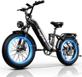 Auloor 1500W Motor Electric Bike for Adults and Seniors, 48V 20AH Removable Battery City Step Thru EBike, 30+MPH & 70 Miles 20" Fat Tires 7 Speed Electric Commuter Bicycle for Women and Teens
