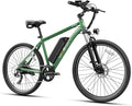 Jasion EB5 Electric Bike for Adults with Peak 1000W Brushless Motor, 40Miles 20MPH Commuting Electric Mountain Bike with 360Wh Removable Battery, 7-Speed, 26" Tires and Front Fork Suspension