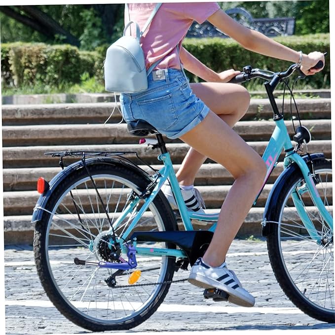 Lurrose Bike Kickstand: Aluminum Alloy Bike Kickstand Side Support for Mountainbike Blue Adjustable Foot Stand for Stable Parking