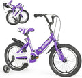 Outroad Kids Bike for Boys Girls Age 3-9 Years Old, 14 16 18 Inch Kid's Bike with Training Wheels, Children Bicycles for Toddler, Blue and Red
