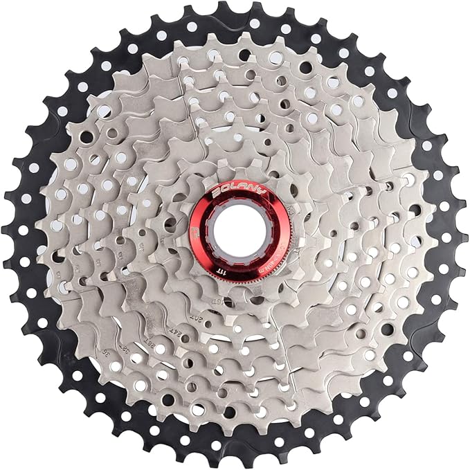 BOLANY Bike 8/9/10 Speed Cassette 11-25T/32T/36T/40T/42T/46T/50T Fit for MTB Bike, Road Bicycle, Lightweight Cassette, Compatible with Shimano SRAM Sunrace