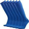 Three street Baseball Socks, Unisex Knee High Solid Sport Tube Compression Softball Football Soccer Team Socks 2-10 Pairs