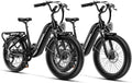 1500W Motor Electric Bike for Adults & Teenager, 48V 20AH Removable Battery Ebike, 24inch Fat Tire Electric Bicycle with 30+MPH, Step-Thru E Bike for Commuting & Mountain, Front Suspension