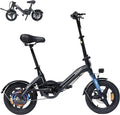 Bodywel Electric Bike for Adults, 14" Mini Foldable Ebike, 750W Peak Motor, 36V 10Ah Battery, 20 MPH, 18-25 Miles Range, City Commuter