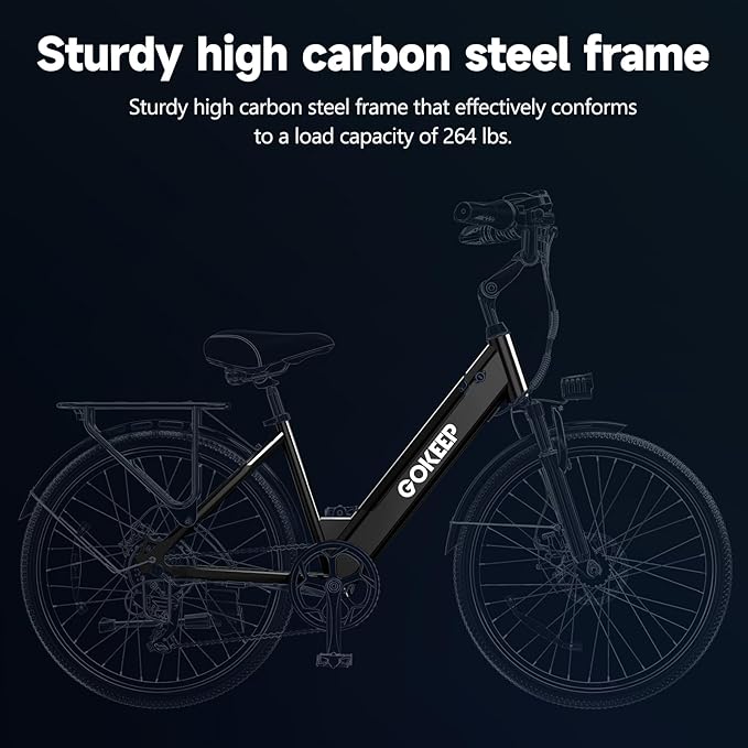 Electric Bike for Adults,1000W Peak Power,Up to 75 Miles 28MPH,26" Electric Mountain Bike with 499Wh Removable Battery,7-Speed,Adjustable Stem and Front Fork Suspension