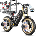 eAhora Romeo Pro 3 Electric Bike - [2026 Latest] 50MPH 5600W Dual Motor 60V 80AH 250Miles Long Range Ebike for Adults, 26" * 4.0 Fat Tire Fast Electric Mountain Bike Full Suspension Off-Road E-Bike