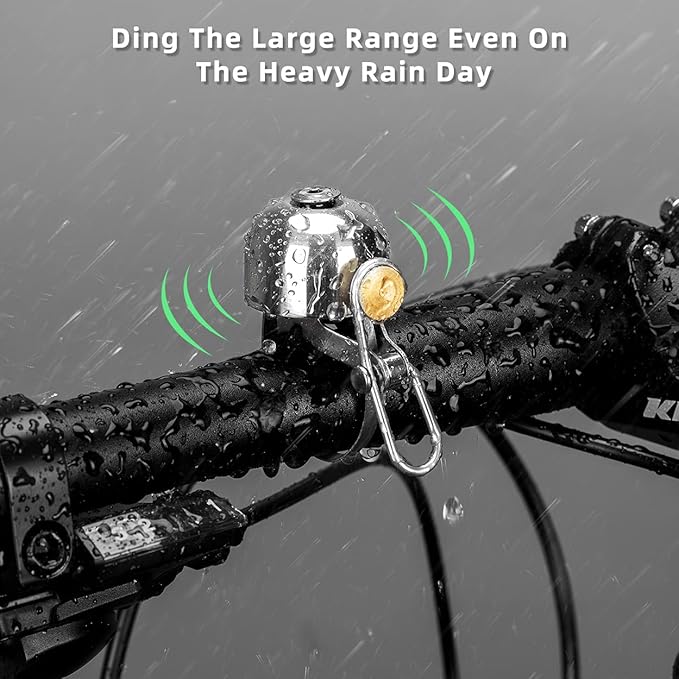 ROCKBROS Bike Bell Classic Bicycle Bell for Bike Ring Bell with Loud Sound Bells for Road Mountain Bike Handlebars Adults