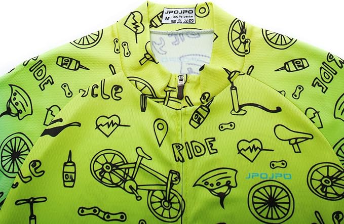 JPOJPO Men's Cycling Jersey Bike Shirt Short Sleeve MTB Summer Clothing Bicycle Tops Jacket S-3XL