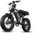 Electric Dirt Bike for Adults - Peak 1500W/3000W Electric Bikes, 48V/52V 15.6Ah/25Ah/40Ah, 50-100 Mile Range(PAS Mode), 16/20 Inch All-Terrain Fat Tire Motorcycle