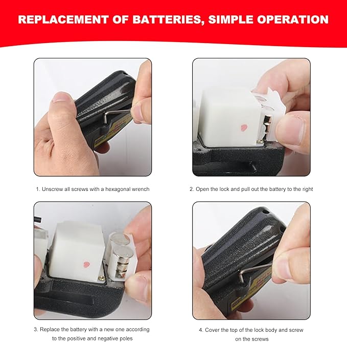 Alarm Disc Lock Set, 110dB Alarm Sound Anti-Theft Security Brake Padlock with 5ft Reminder Cable, Waterproof Battery Powered Disc Brake Lock for Motorcycle Bicycle Scooter (Black)