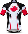 Men's Cycling Jerseys Tops Biking Shirts Short Sleeve Full Zipper Bike Clothing