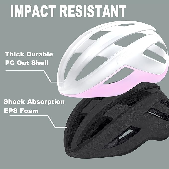 Bike Helmet for Adults-Removable Liners & Size Adjustable- Road Bicycle Helmets in Mountain, for Youth & Adult Men and Female