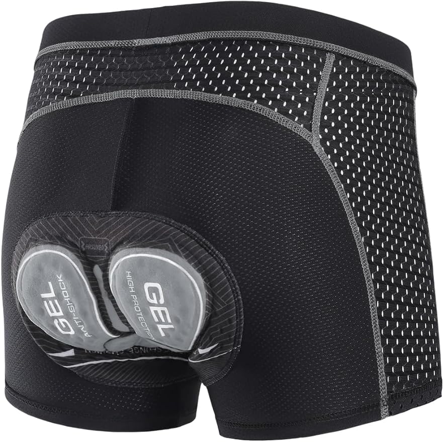 ARSUXEO Men's Cycling Underwear 4D Padded Bike Shorts Bicycle Biking Cycling Shorts with Padding Mountain Bike Liner