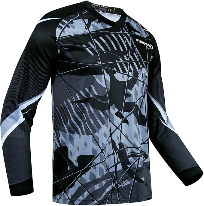 Cycling Jersey Long Sleeve Men's Mountain Bike Motocross Jersey Long Sleeve MTB T-Shirt