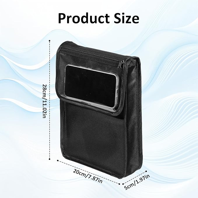 Electric Scooter Bag Waterproof Scooter Accessories Large Capacity Front Hanging Handlebar Organizer Phone Organizer Pouch for Bike Motorcycle Bicycle