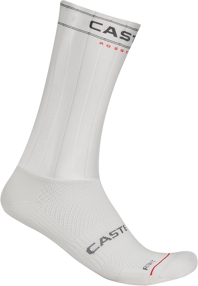 CASTELLI Fast Feet 4 Sock, Aero Cycling Socks with Non-Slip Grip for Pro-Level Speed & Comfort for Men & Women