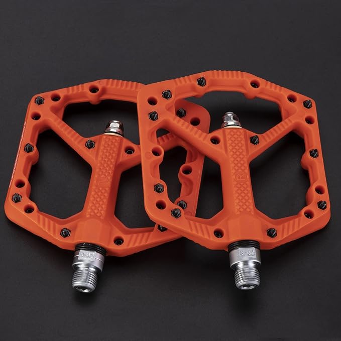 ROCKBROS Mountain Bike Pedals Flat MTB Pedals Nylon Fiber Bicycle Platform Pedals for Road Mountain BMX MTB Bikes
