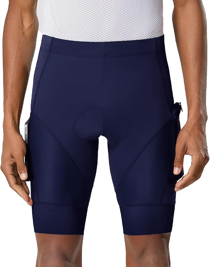 YKYWBIKE Cycling Shorts Men with Pockets,4D Padded Bike Shorts for Men,Biker Short UPF 50+ MTB Bicycle Road Biking Short