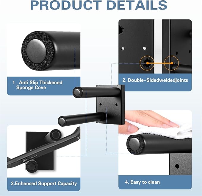 Scooter Wall Mount, Metal Organizer Black Holder for Scooter Vertical Space Saver Scooter Rack, Scooter Stand for Garage, Living Room, Shop