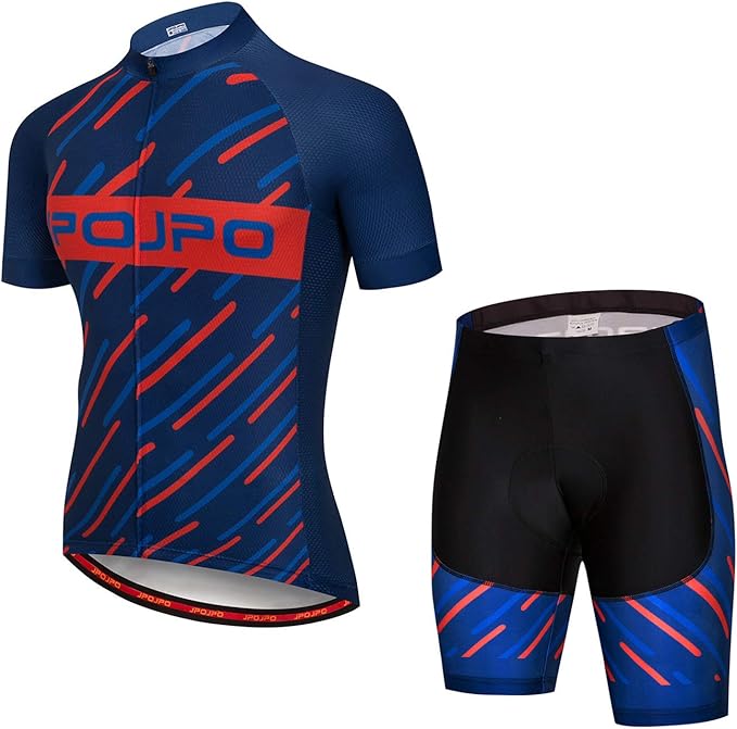 Hotlion Men's Cycling Jersey Set Summer Cycling Clothing Suit Pro Team Bike Clothes Road Biking Outfits Bicycle Kit for Men