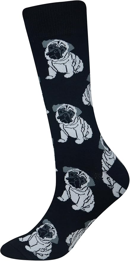 Cansok Men's 2/4 Packs Fun Crazy Novelty Dress Crew Socks