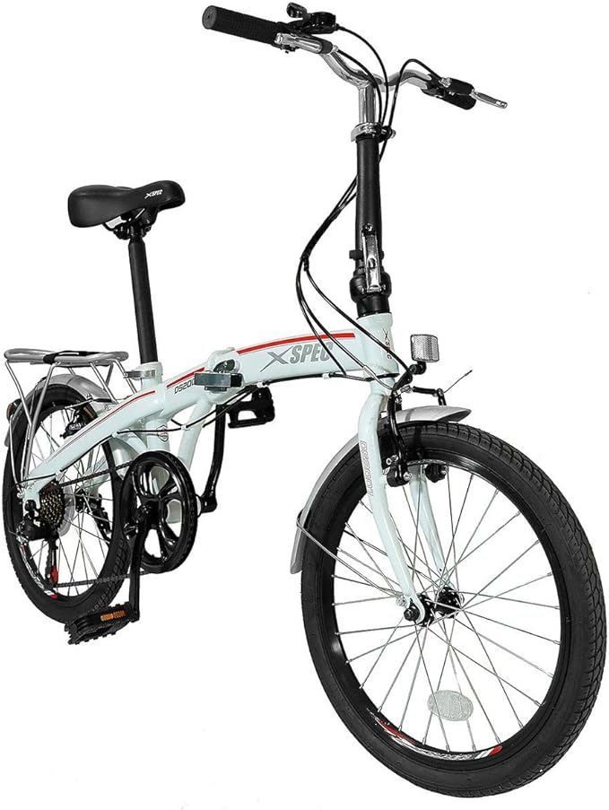 Xspec 20" 7 Speed Folding Compact City Commuter Bike (NOT an Electric Bike)