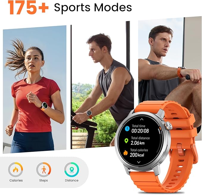 KOSPET Smart Watch for Women 1.43" AMOLED Smartwatch with 175+ Sport Modes, 25 Days Battery, IP68 Waterproof, 24/7 Heart Rate & Sleep Monitor, Bluetooth Call (Answer/Make)