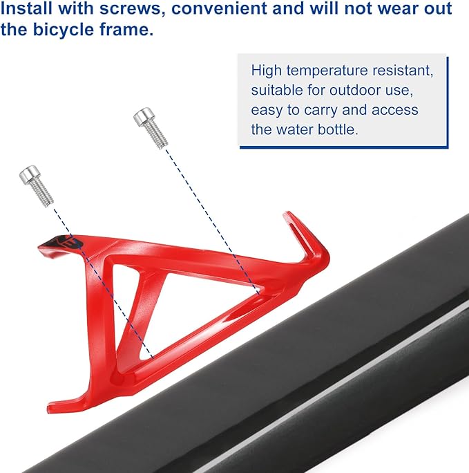 HARFINGTON Bicycle Water Bottle Holder Lightweight Universal Bike Bottle Cages Cycling Cup Holder for MTB Mountain Road Gravel