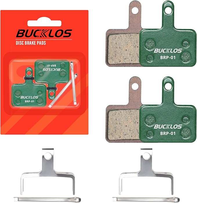 BUCKLOS Bike Disc Brake Pads for TRP Tektro Shimano MT200 Deore Br-M575 M525 M515 T615 T675 M505 M495 M486 M485 Ridstar Q20,Bicycle Disk Brakes Pads for Mountain Bike/Electric Bike/Road/Scooter/Ebike
