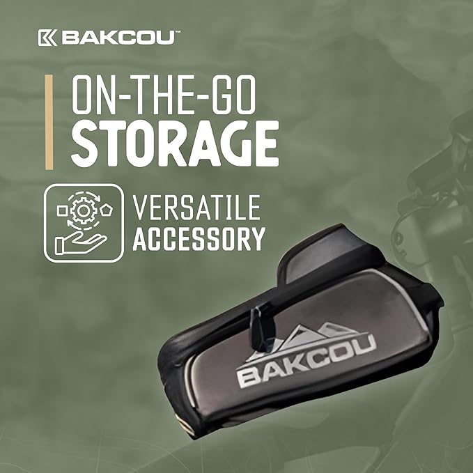 Bakcou - Bike Phone Bag with Clear Top Pouch - Weather-Resistant Cycling Case for Phones, Keys, Tools - Dual-Purpose Design for Convenient