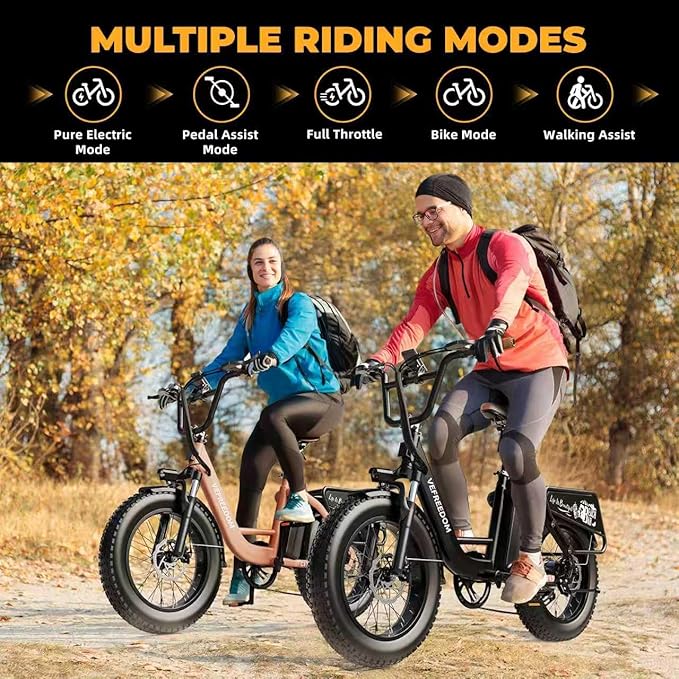 EUY 1500W Peak Electric Bike for Adults, 48V 20Ah Removable Battery Max Range 80Miles & 30MPH Electric Bicycle, 20''×4.0" Fat Tire Ebike,Fast Cargo Ebikes,Commute Mountain E-Bike UL Certified