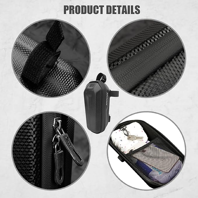 Bike Top Tube Bag, EVA Hard Shell Layered Waterproof Bicycle Cycling Front Tube Bag, Bag Cycling Accessories Pouch