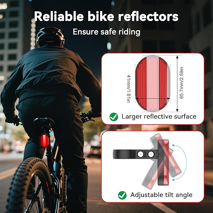 Upgraded Bike Mount for Samsung Smart Tag 2 & Moto Tag & for AirTag Holder Hidden - Waterproof Anti-Theft Bike Reflectors GPS Tracker Case with Screws & Tools, for Mountain Bikes/Scooter/E-Bicycle