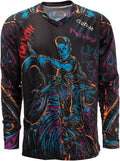 PSPORT Men's Motocross Jersey Long Sleeve Motocross Shirt Men Mountain Dirt Bike Jersey Downhill Riding Racing Clothing Tops