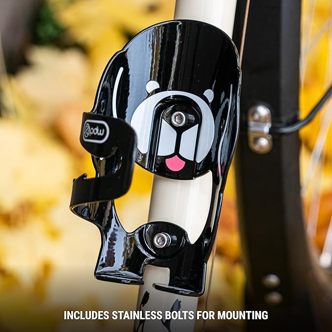 Portland Design Works Water Bottle Cage - Lightweight Water Bottle Holder for Bikes, Very Good Dog Cage, Black