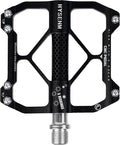HYSENM Mountain Bike Pedals Aluminum 9/16 Inch MTB Bicycle Pedals Wide Platform Flat Pedals, Lightweight Non Slip Bike Pedals Road Bike Adult