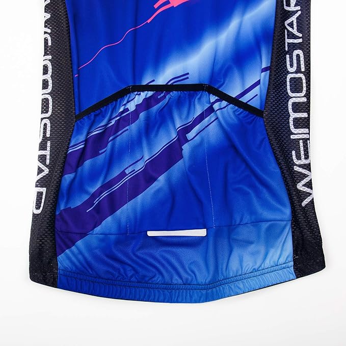 New Pro Full Zipper Men's Cycling Jersey Short Sleeve Riding Shirt USA