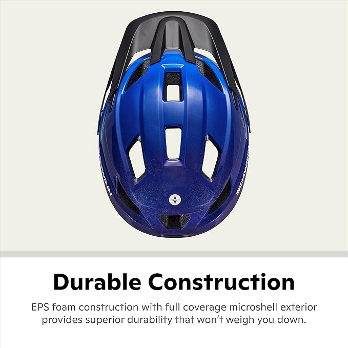 Schwinn Yahara ERT Bike Helmet for Adult Youth Men Women Ages 8 and Up, Can Fit Head Circumference 54-62 cm, with 14 Vents, Removable Visor, and Adjustable Locking Strap