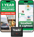 Tracki GPS Tracker for Vehicles – Real-Time 4G LTE Assets & Car Tracking Device with App, Magnetic Mount, Compact Design, Worldwide Coverage – iOS & Android (Tracker 1 Year Subscription Incl.)
