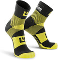 Crew Length Trail Running Socks, Quick-Drying Mid-Calf Socks with Arch Support, Sweat-Resistant, Breathable Athletic Socks