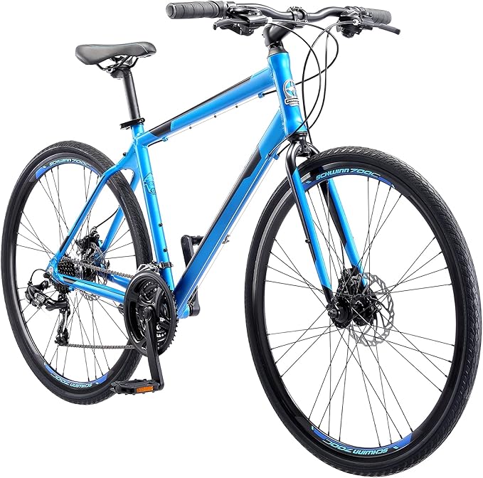 Schwinn Volare 1300 Road Bike, 700c Mens and Womens Bike, 14-Speed Drop Bar Road Bicycle, Aluminum Frame, Sport Tires, Fitness Seat, Alloy Caliper Brakes, Adult Bicycle