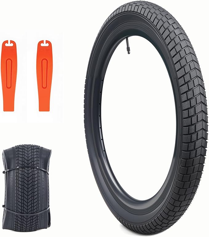 12/16/20x2.125 Bike Tires 1/2 Pack 12/16/20 Inch Kids Folding Replacement Tire/Tube Suitable for Tires 12/20x2.1 12/16/20x2. 125 12/20x2.25, Multiple Colors