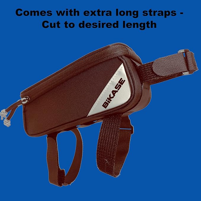 BiKase Hard Casing Bike Phone Bag, Bike Accessories, Never Deform/Waterproof, Bike Phone Holder Bike Phone Mount with 0.25mm Sensitive TPU Touch-Screen, 8"' (XL)